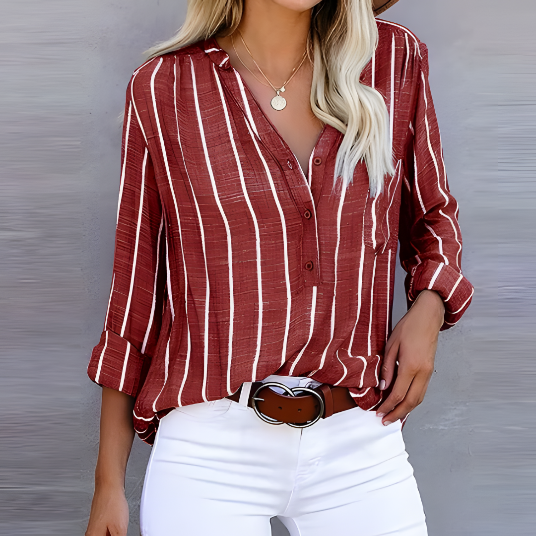 Jantien | Trendy stripete dameskjorte
