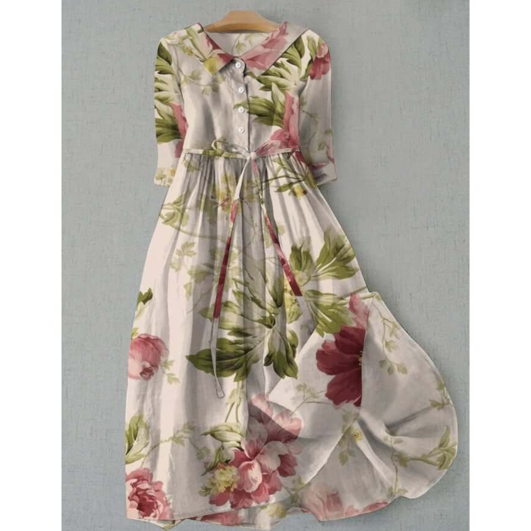 Dame Lang Floral Kjole | Maxi