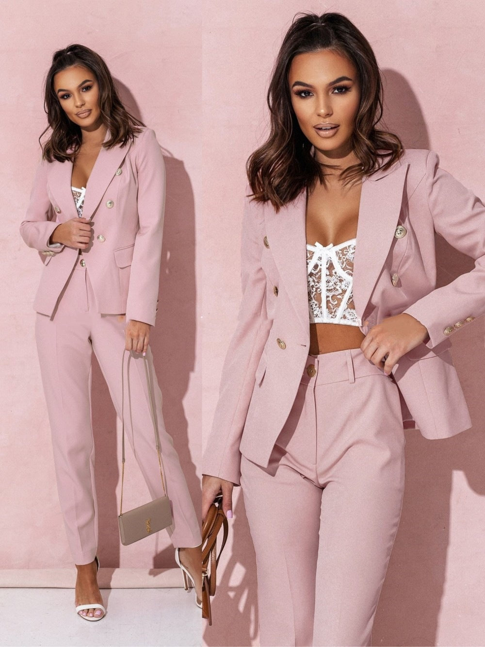 Elisea | Dame Elegant Blazer Sett | Sommer