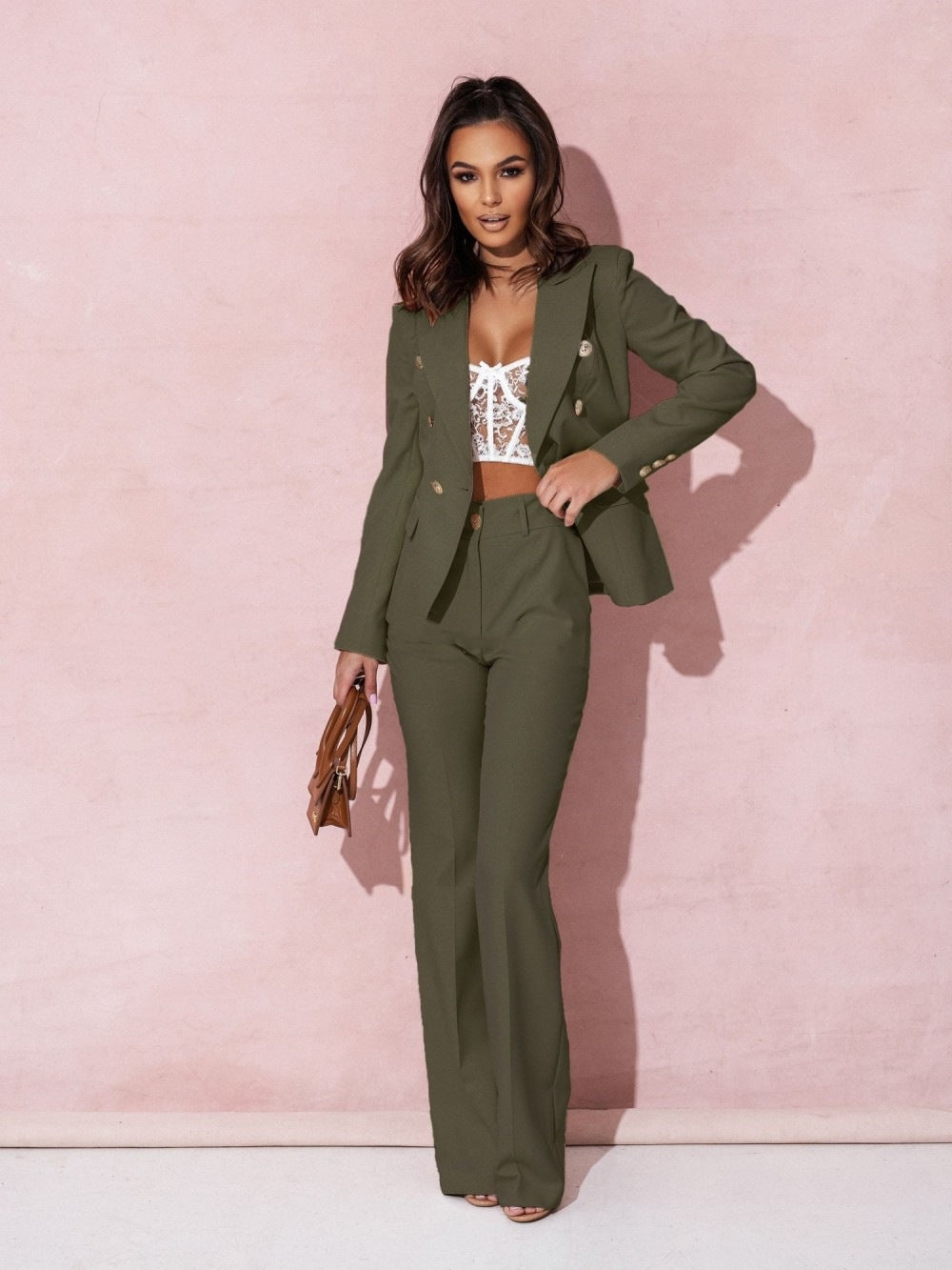 Elisea | Dame Elegant Blazer Sett | Sommer