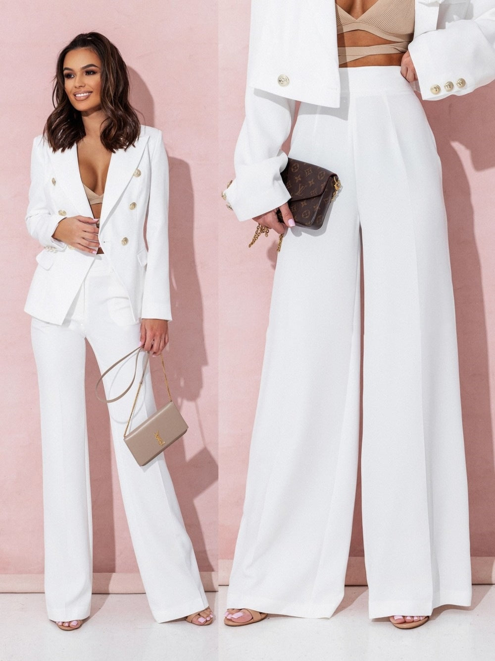 Elisea | Dame Elegant Blazer Sett | Sommer