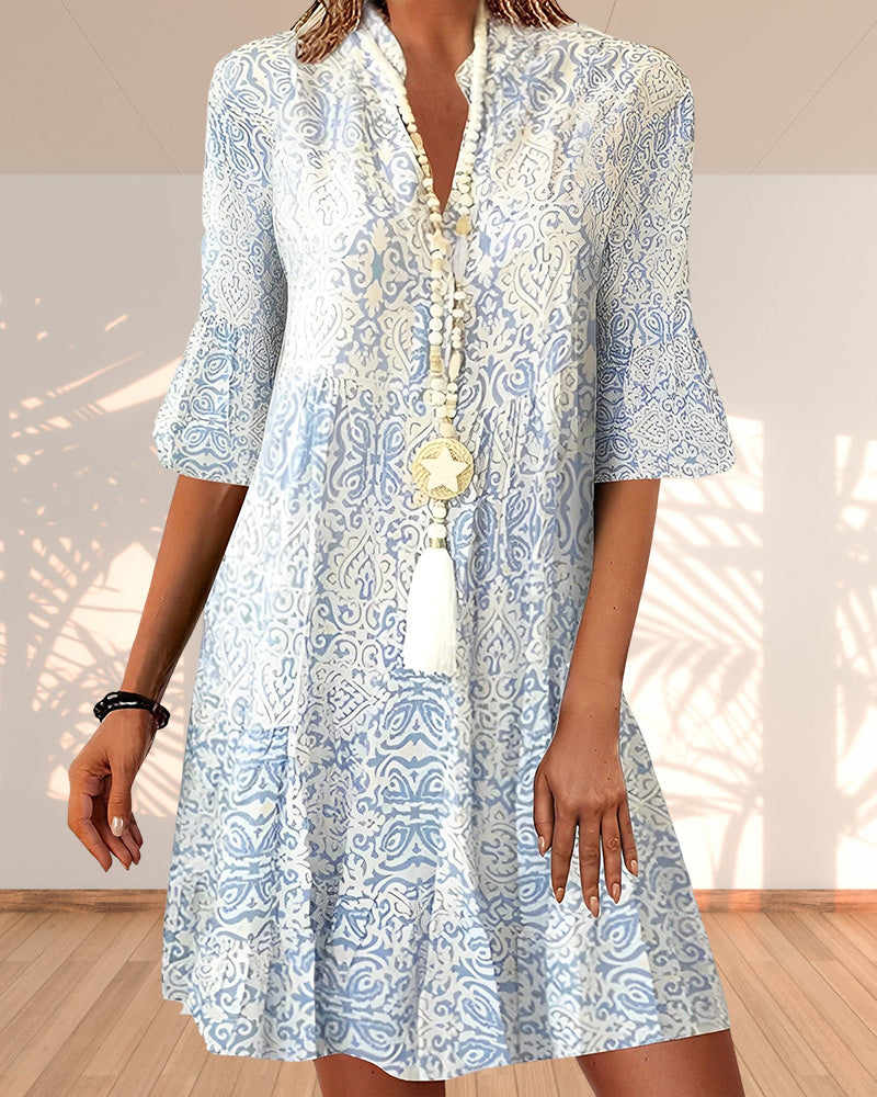 Kunigunden | Dame Elegant Print Kjole