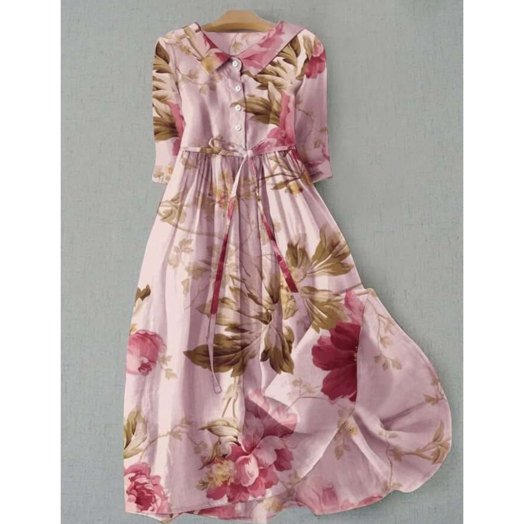 Dame Lang Floral Kjole | Maxi