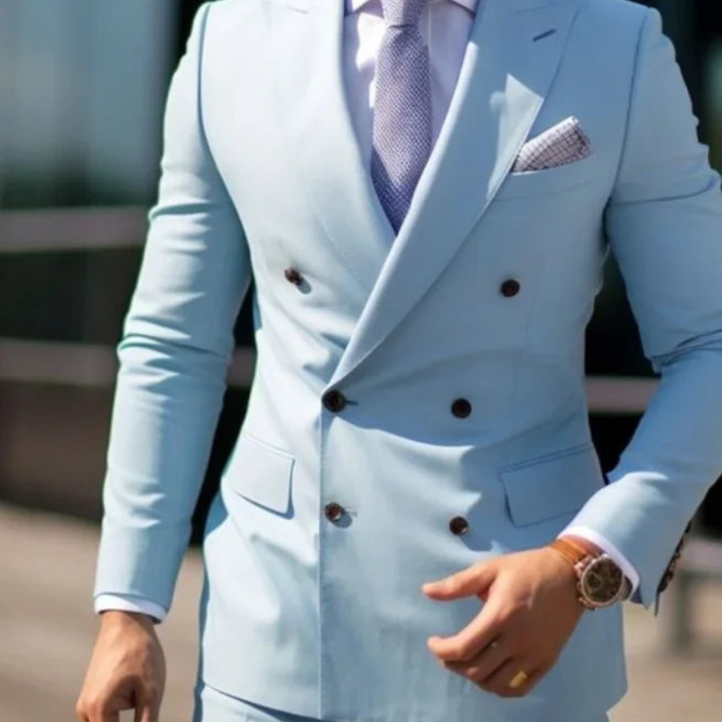 Herren To-rekke Formell Bryllupsgjest Dress Sett | To-delt Sett