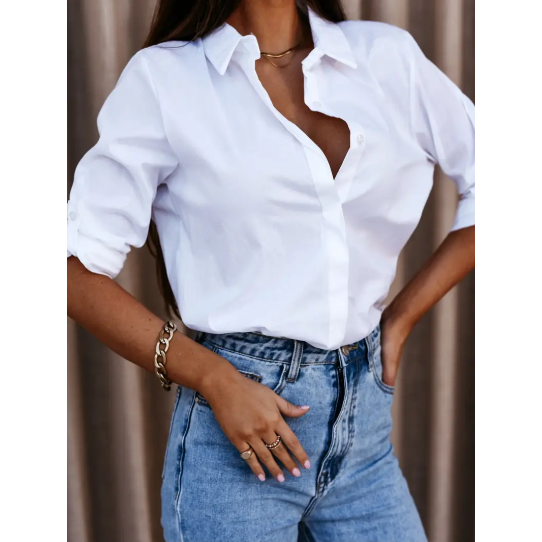 Salena | Dame Elegant Bluse | Langermet