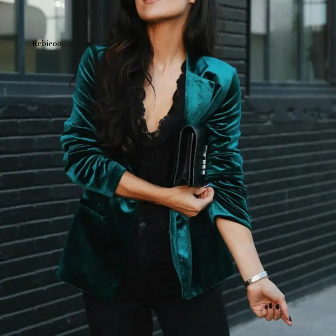 Damen Elegant Varm Blazer | Vinter