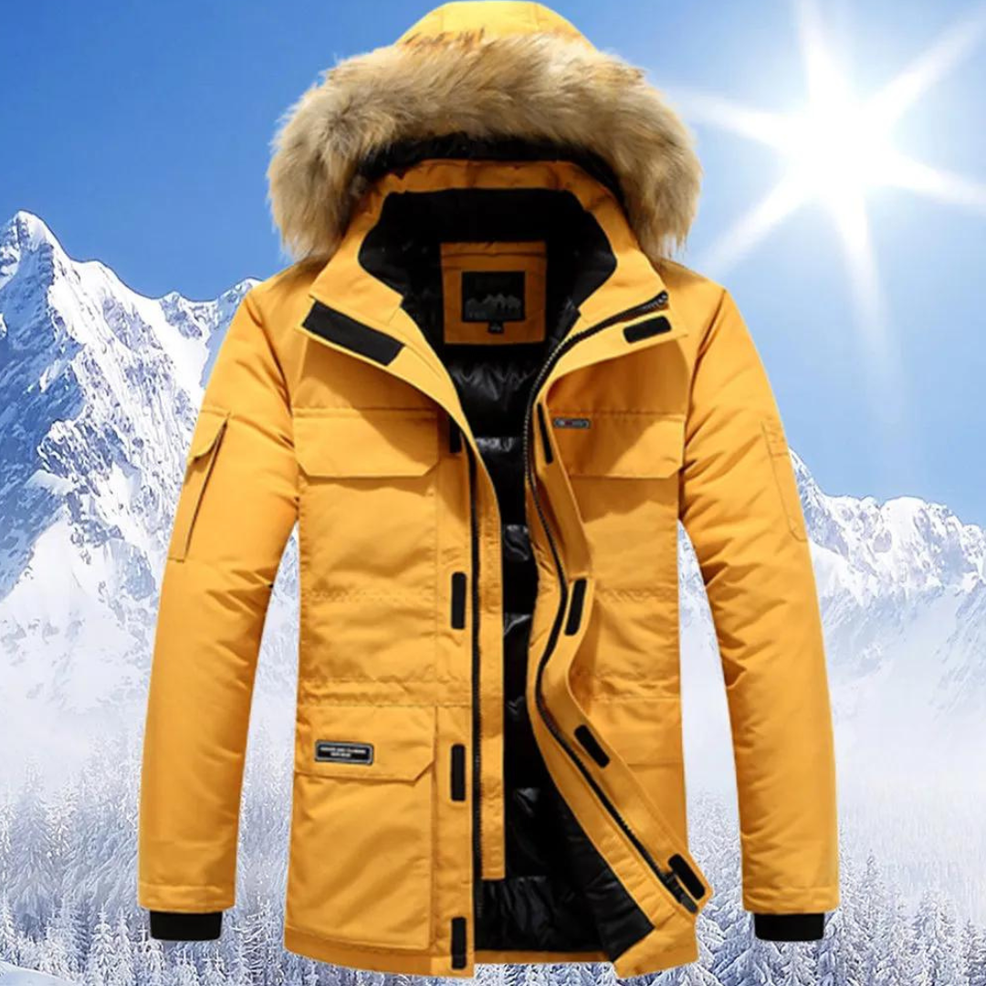 Berndia | Herre Stilig Vinter Parka Jakke | Varm