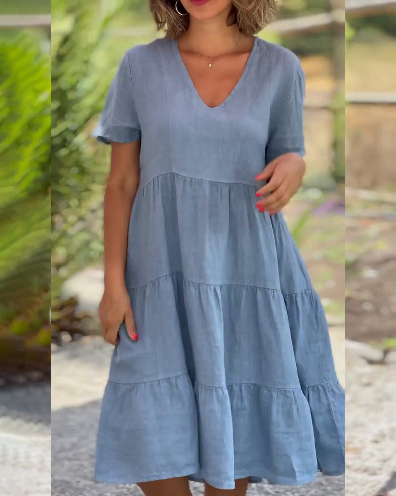Lucy | Elegant kortermet sommerkjole