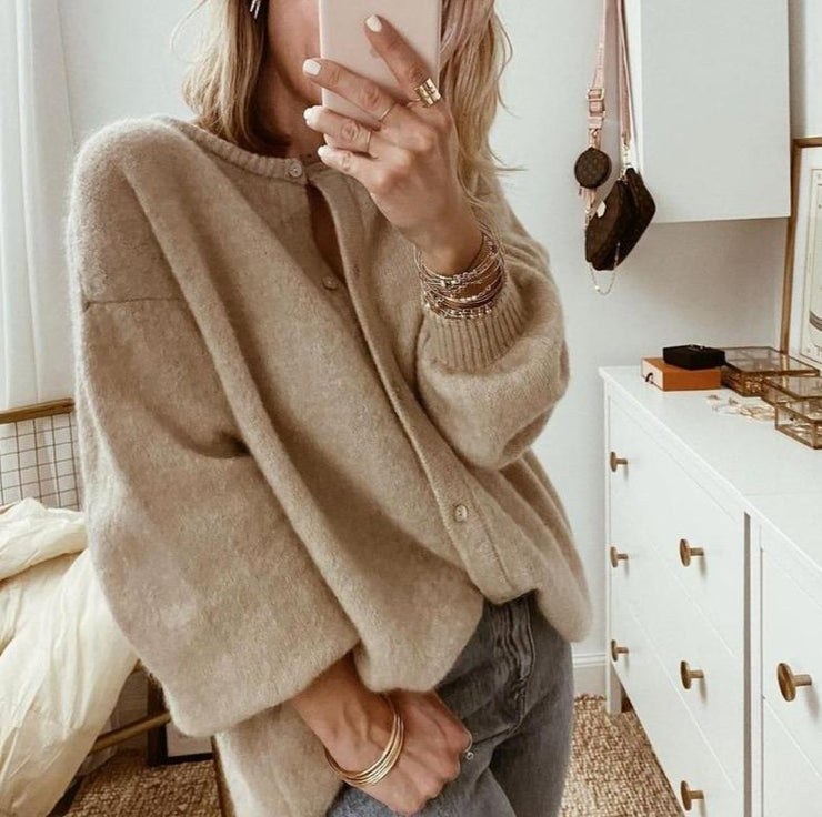 Sorenia | Dame Allround-Strikkegenser | Brun