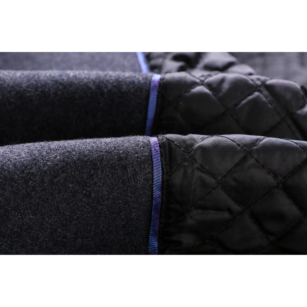 Herre Lang Vinter Trench Frakk | Langarm