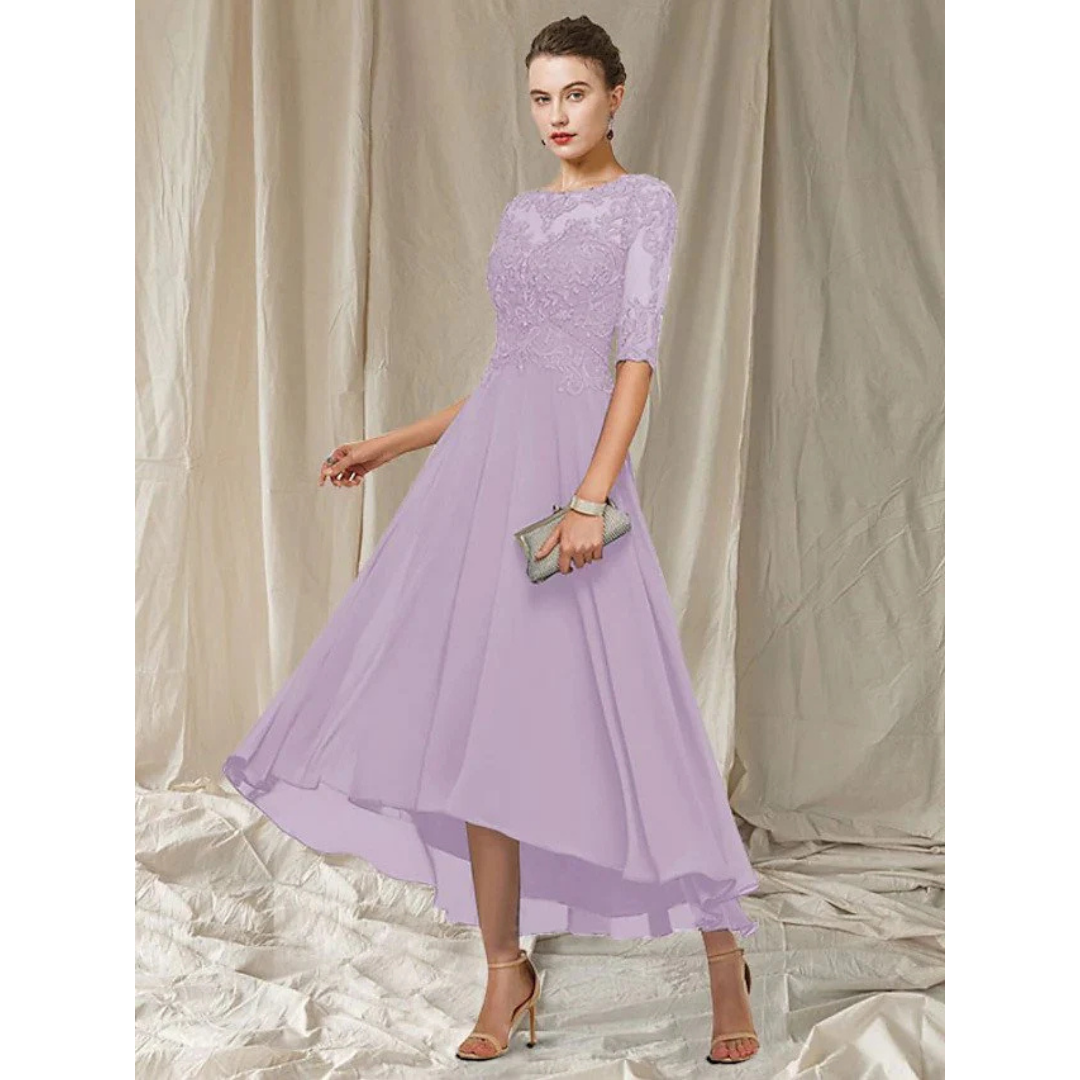 Dame Elegant A-Linje Kjole | Midi