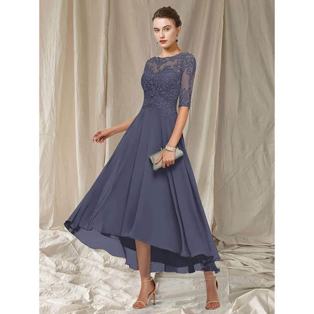 Dame Elegant A-Linje Kjole | Midi