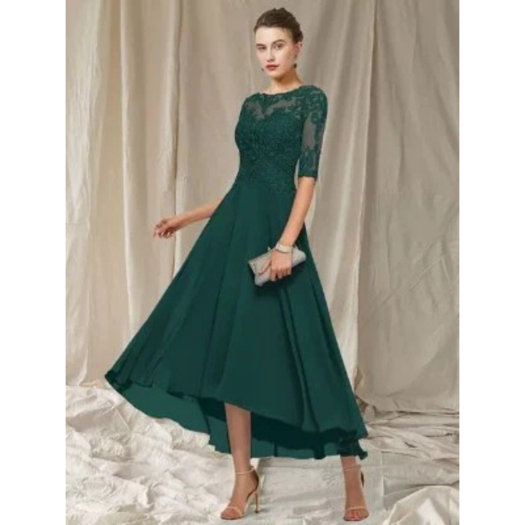 Dame Elegant A-Linje Kjole | Midi