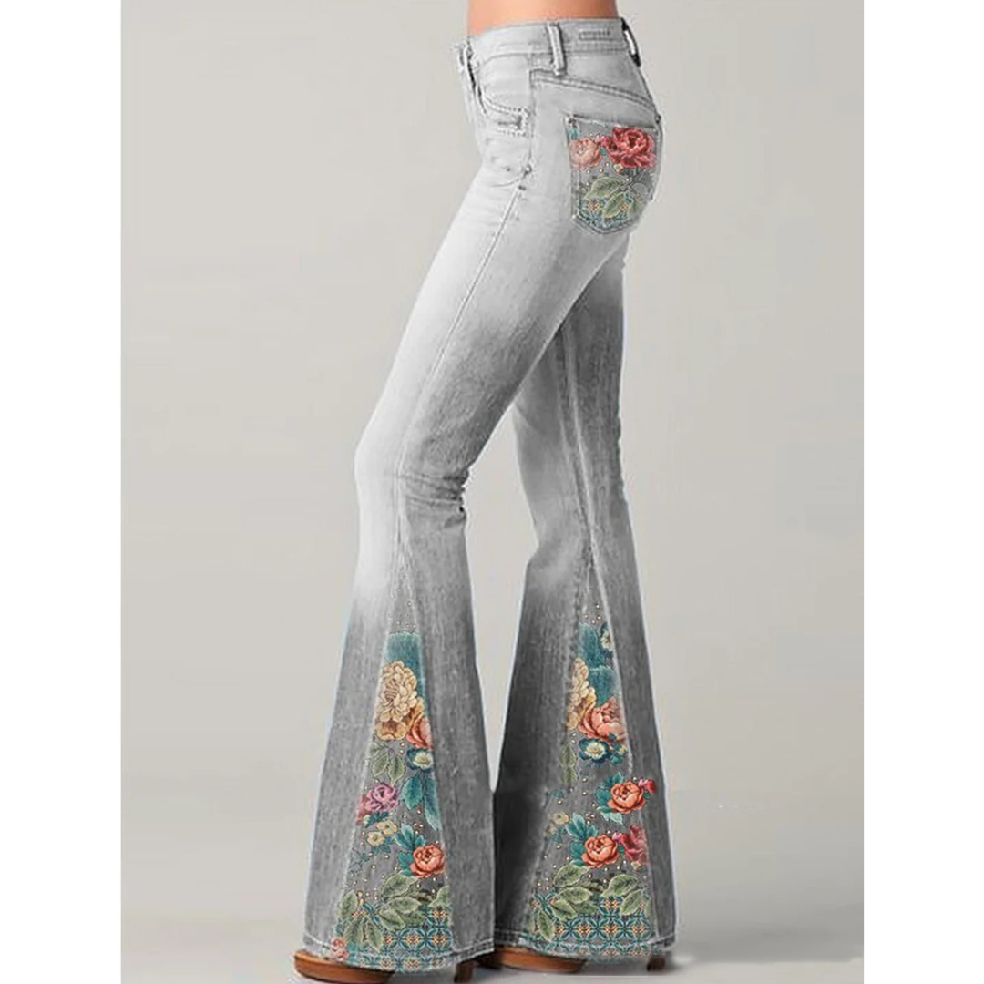 Selina | Dame Elegant Bred Schnitt Bukse | Løs