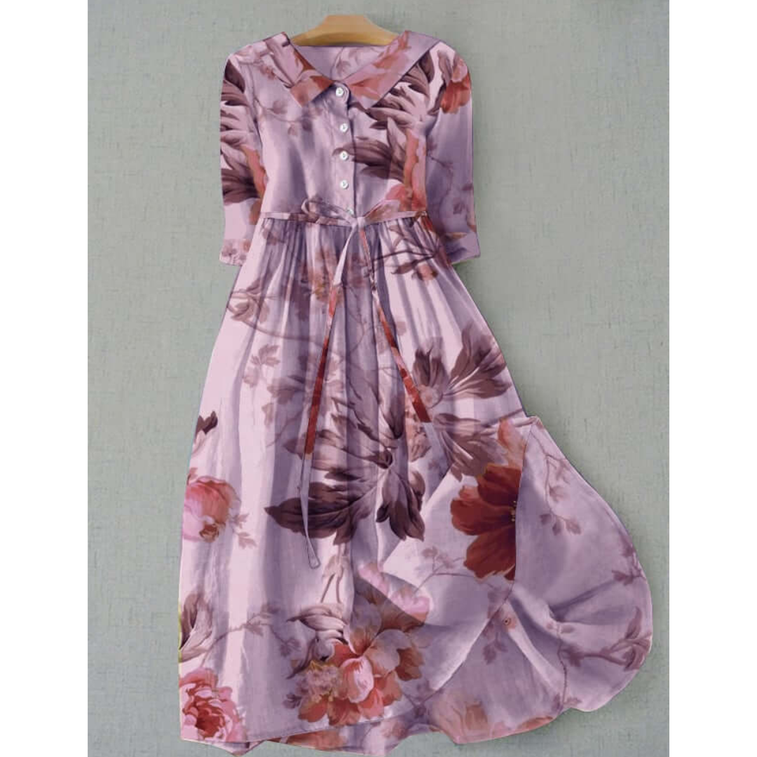 Dame Lang Floral Kjole | Maxi