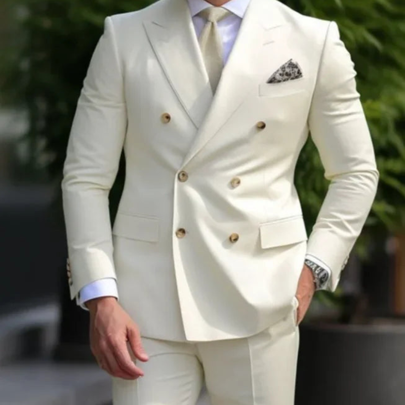 Herren To-rekke Formell Bryllupsgjest Dress Sett | To-delt Sett