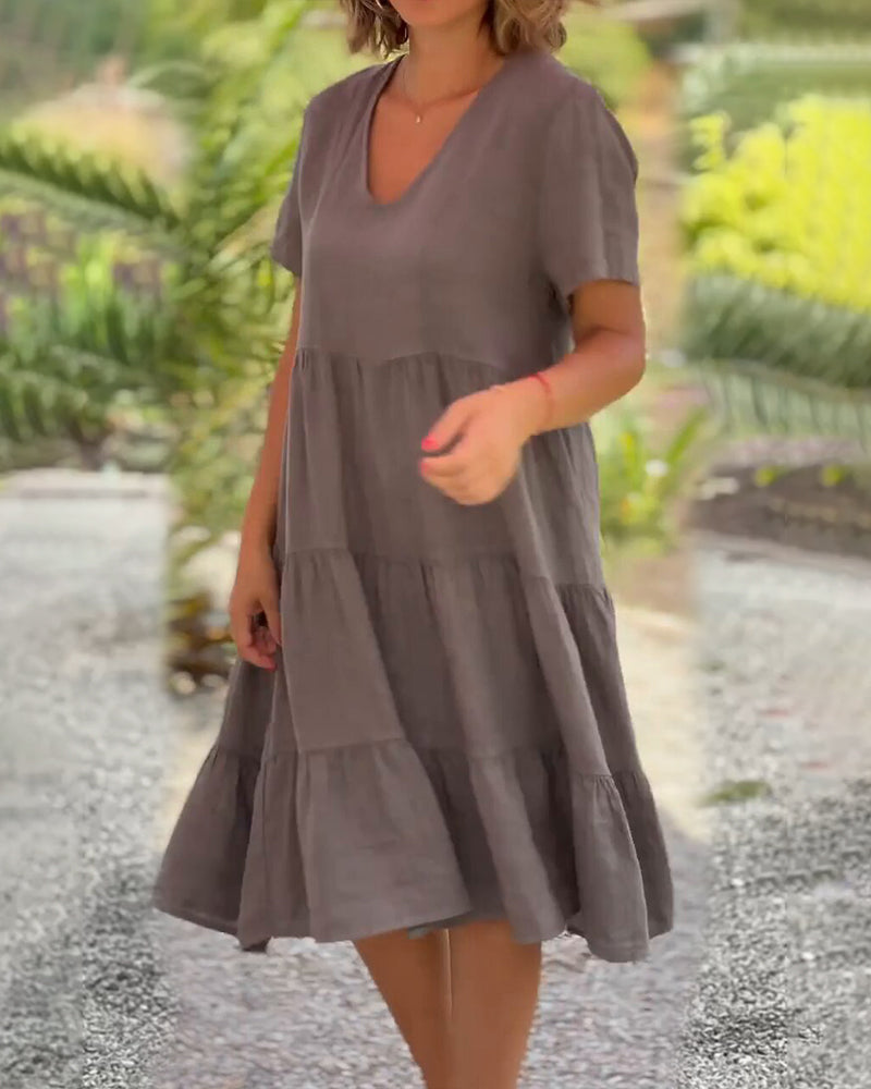Lucy | Elegant kortermet sommerkjole