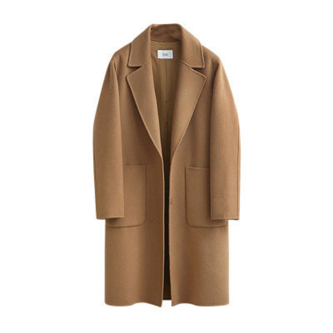 Damen Langarm Vinter Varme Trench Kåpe | Lange