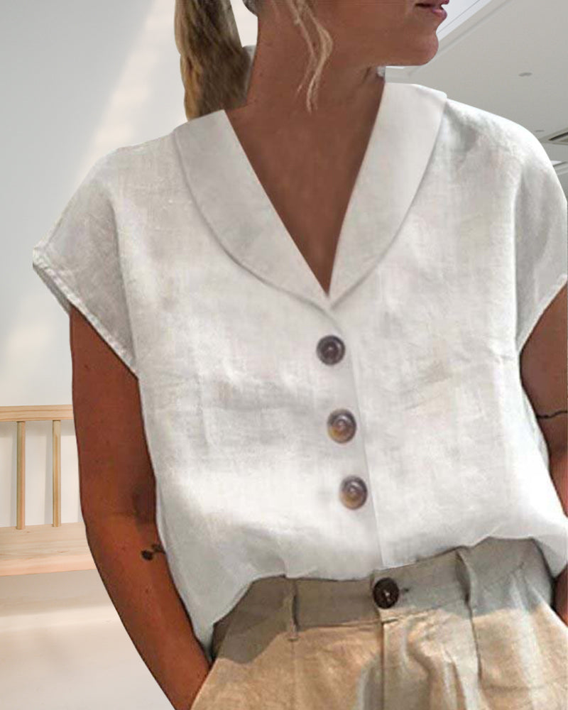 Roos | Dame Korte Ermer Top
