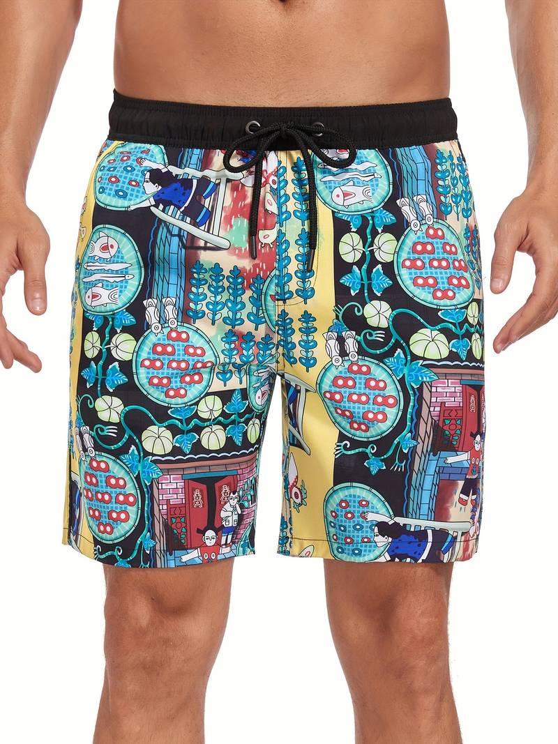 Lawrencius | Herre strandshorts med innershorts