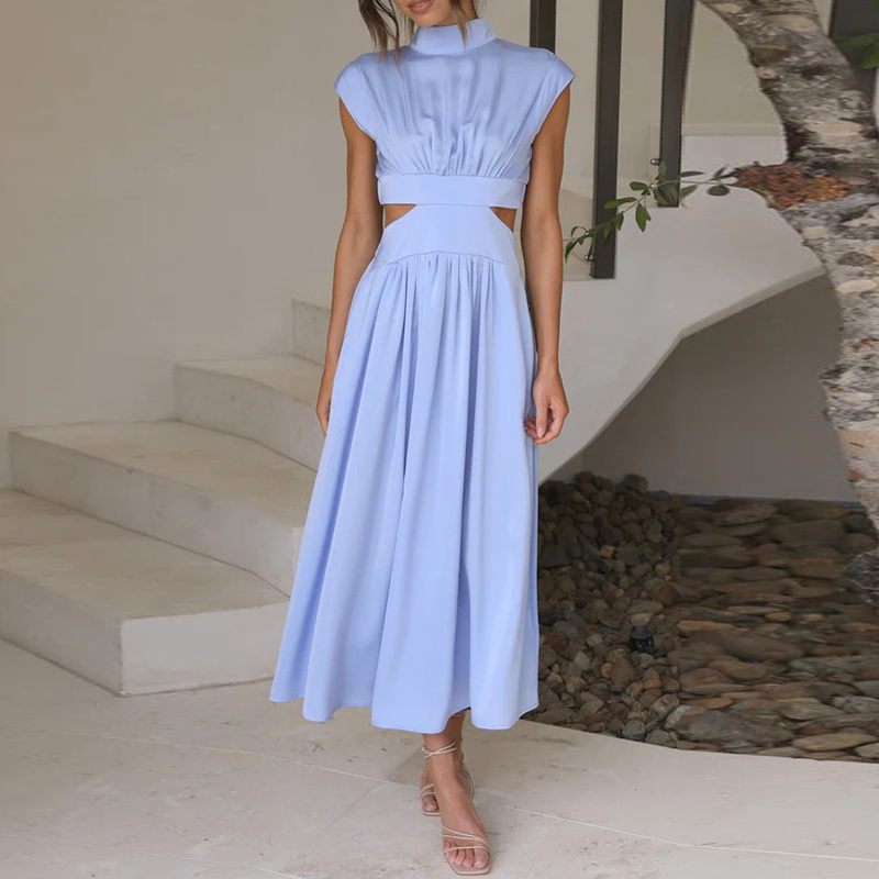 Juni | Damen Lang Elegantes Maxikjole