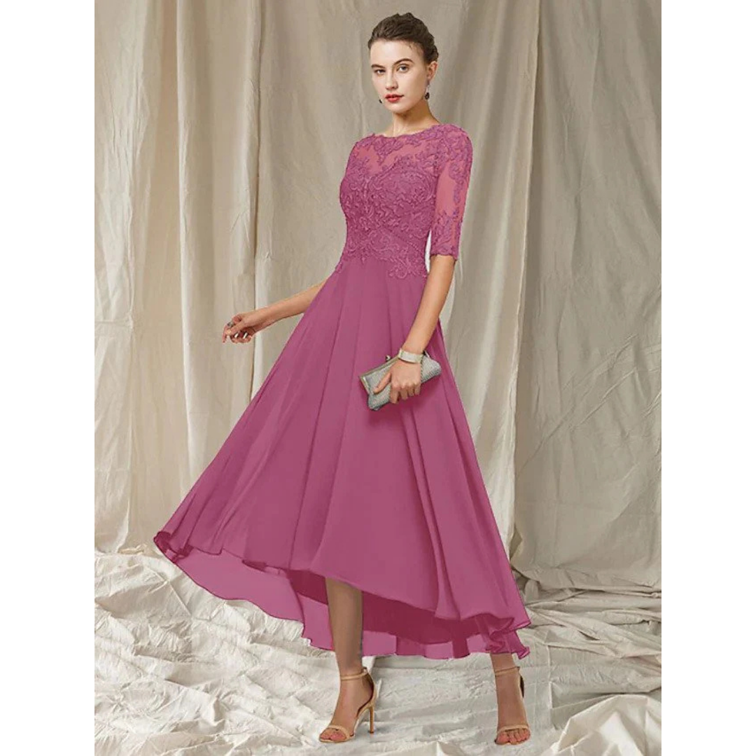 Dame Elegant A-Linje Kjole | Midi