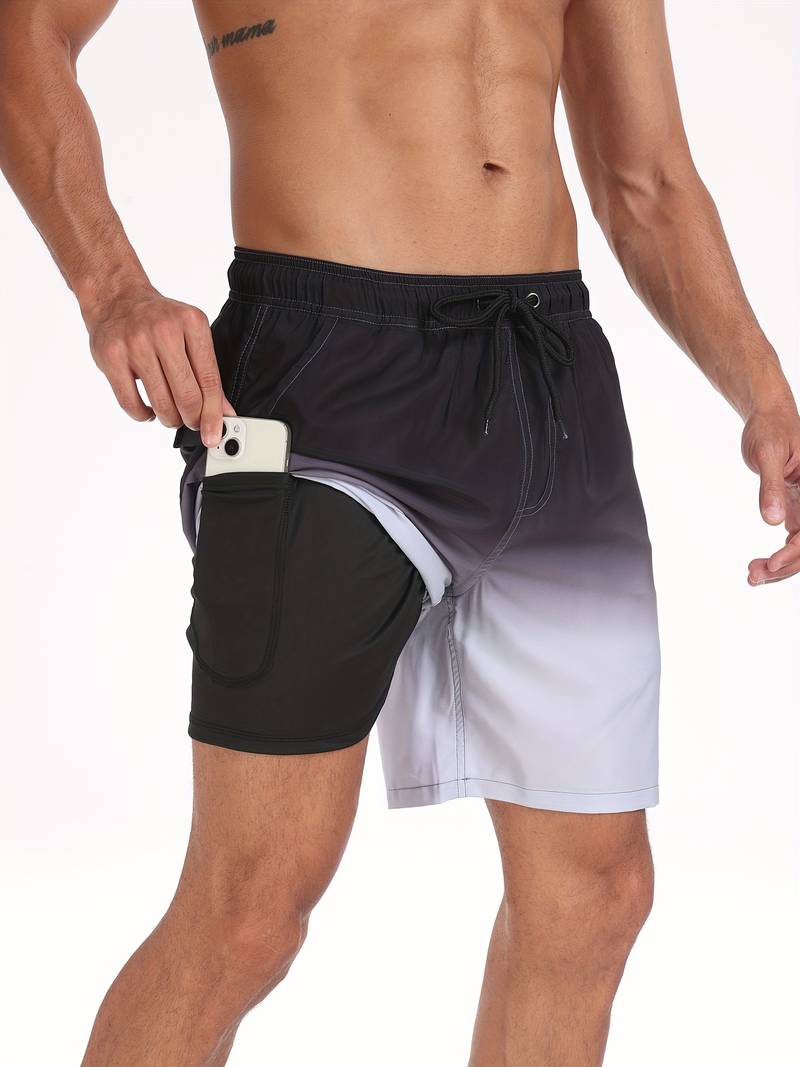 Lawrencius | Herre strandshorts med innershorts
