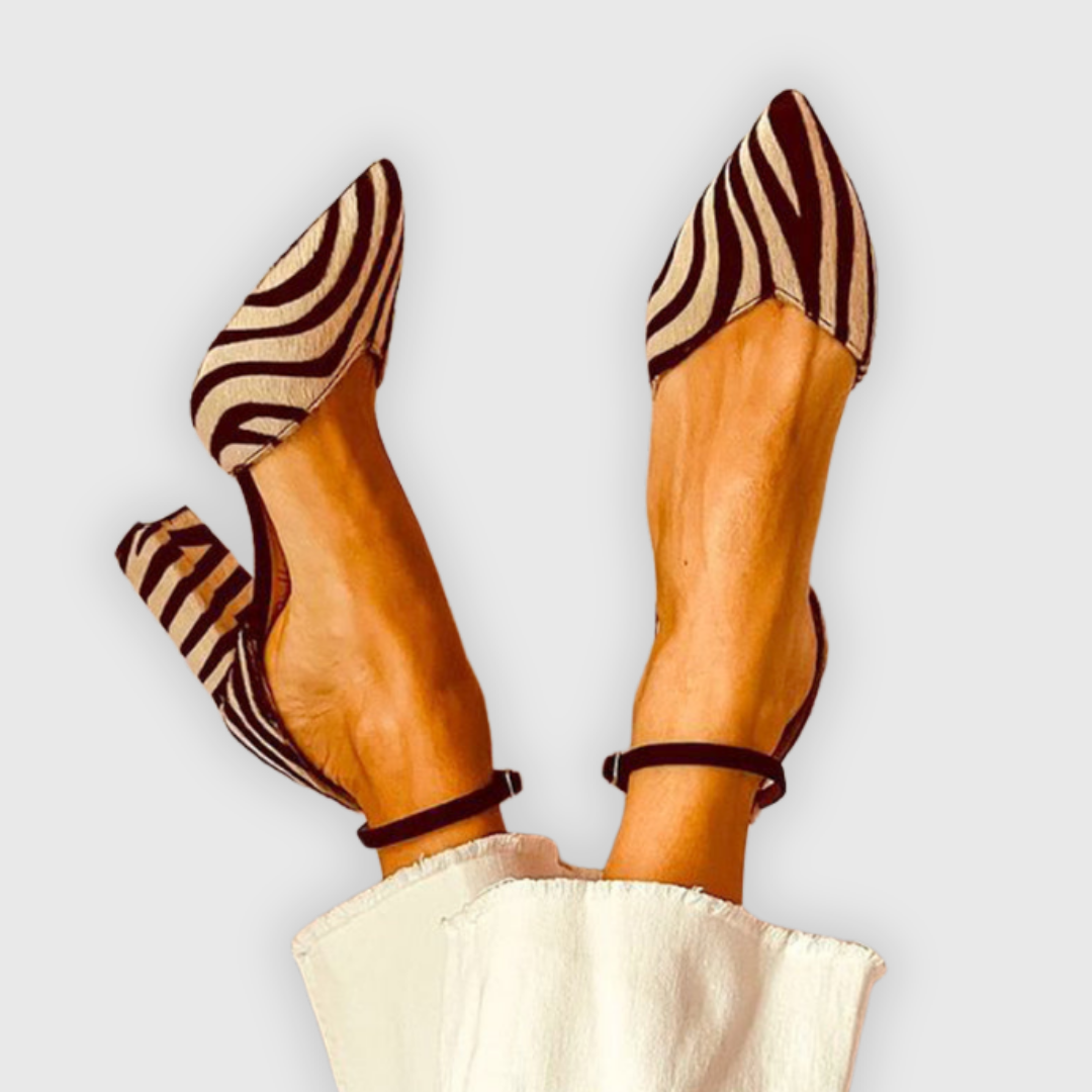 Miranda™ | Sandal med Zebra-mønster