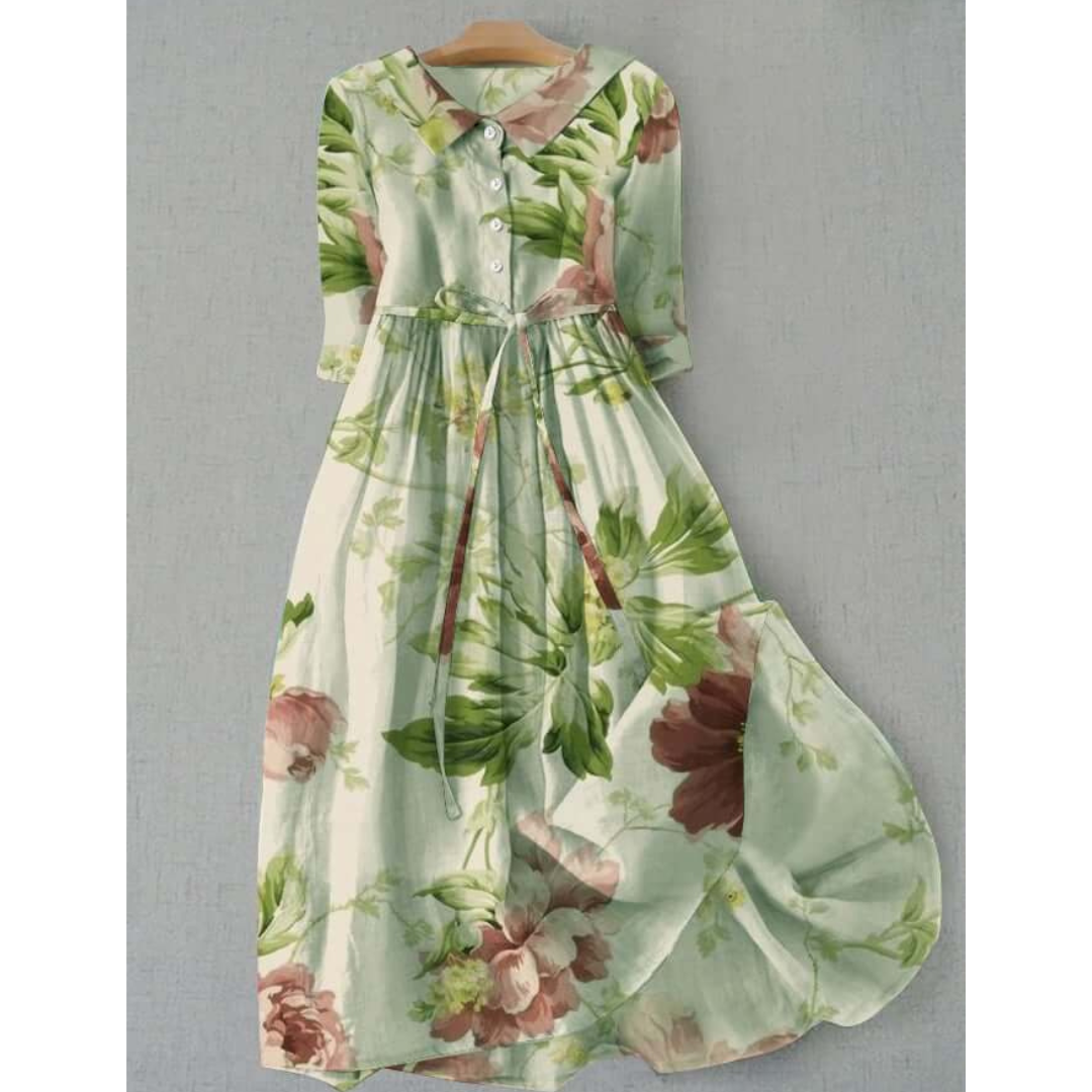 Dame Lang Floral Kjole | Maxi