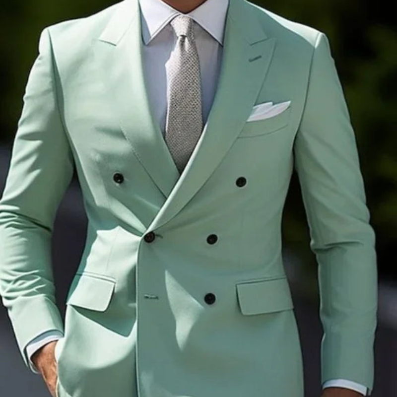 Herren To-rekke Formell Bryllupsgjest Dress Sett | To-delt Sett