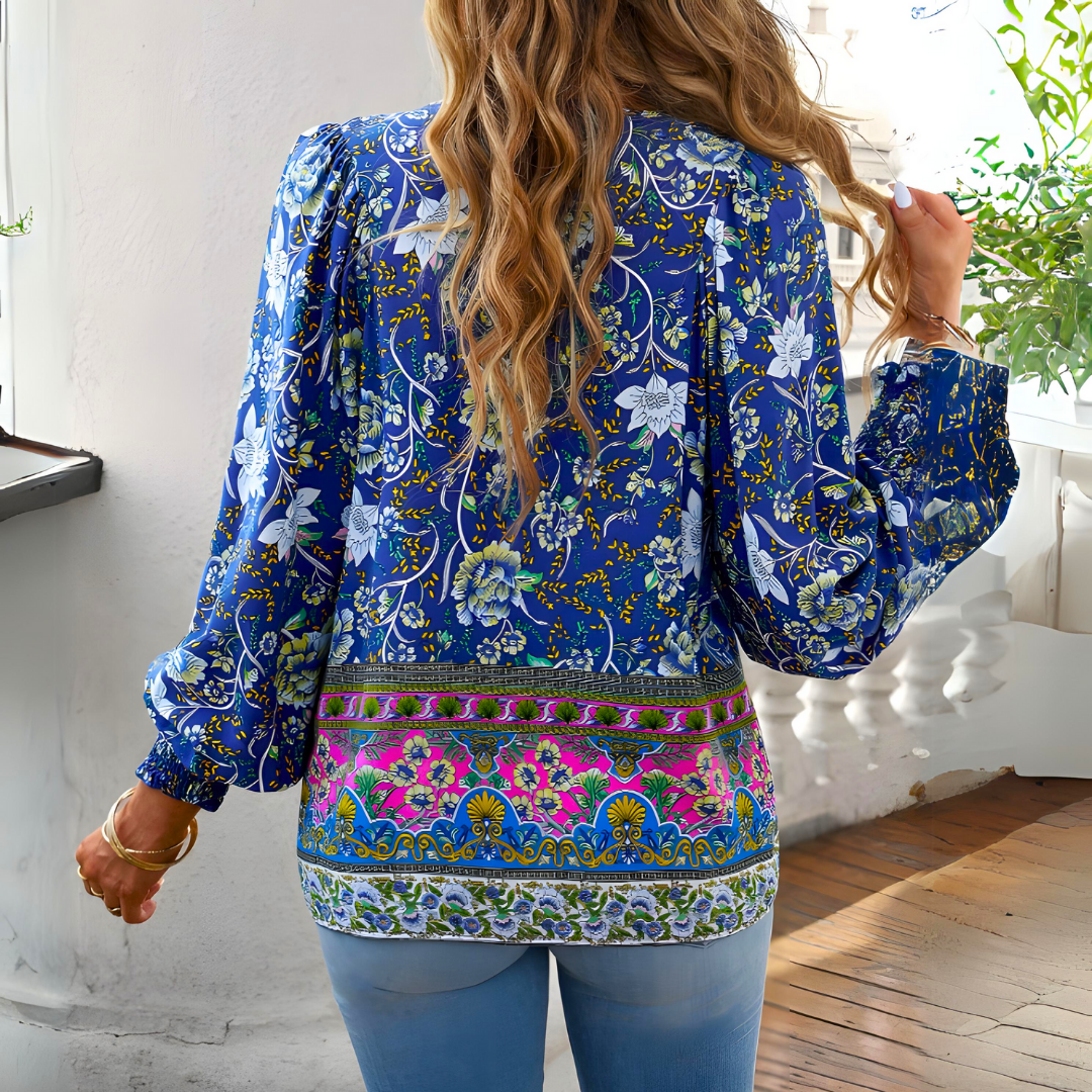 Calliopen | Dame Blomster Bluse | Elegant