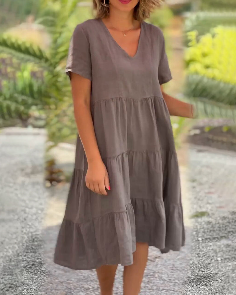 Lucy | Elegant kortermet sommerkjole