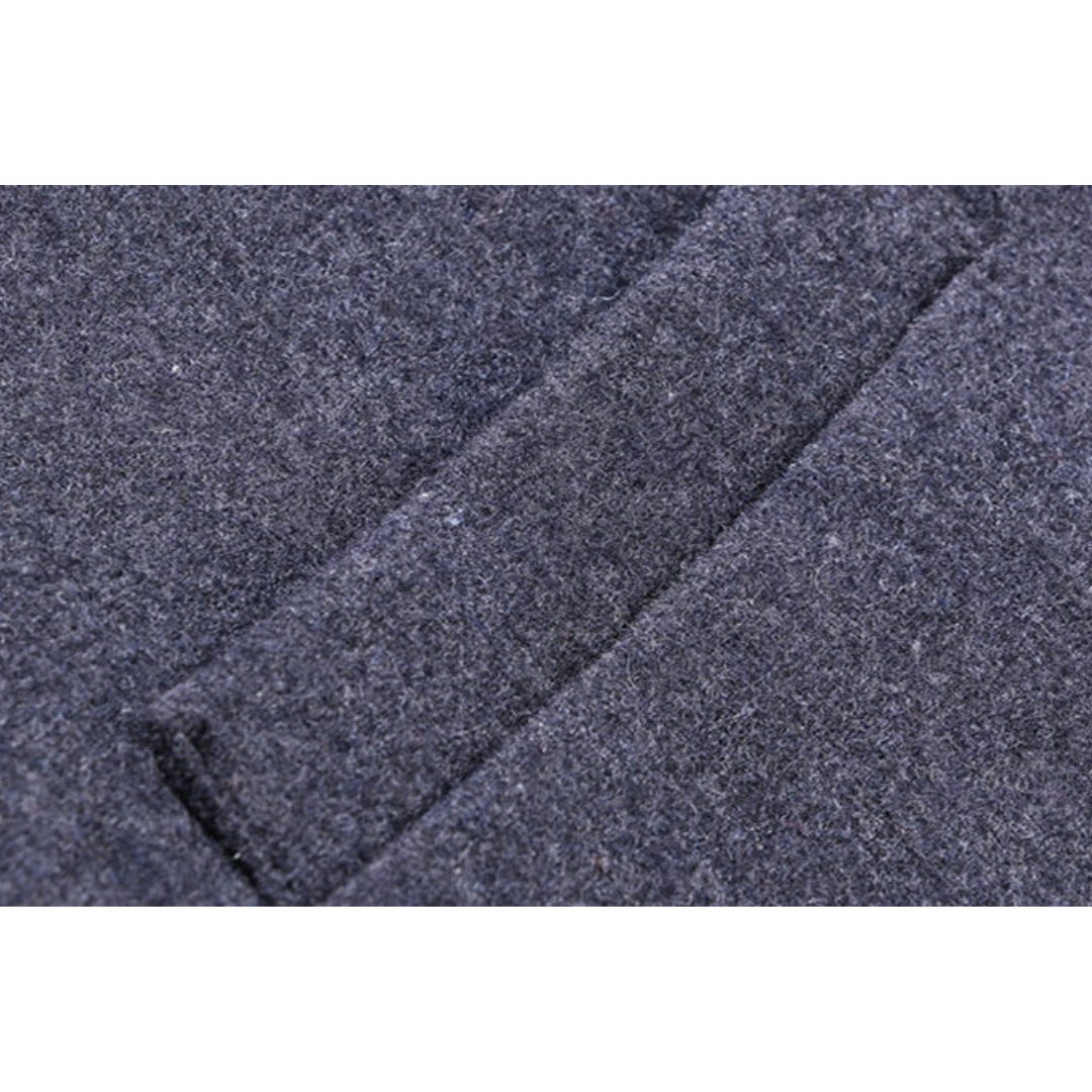 Herre Lang Vinter Trench Frakk | Langarm
