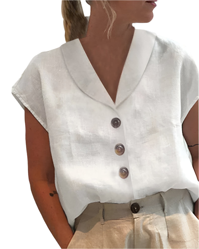 Roos | Dame Korte Ermer Top