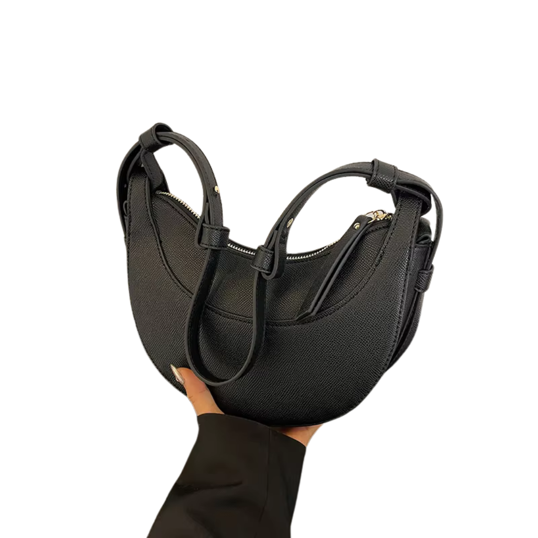 Halvmåneformet skulderveske for damer | Elegant