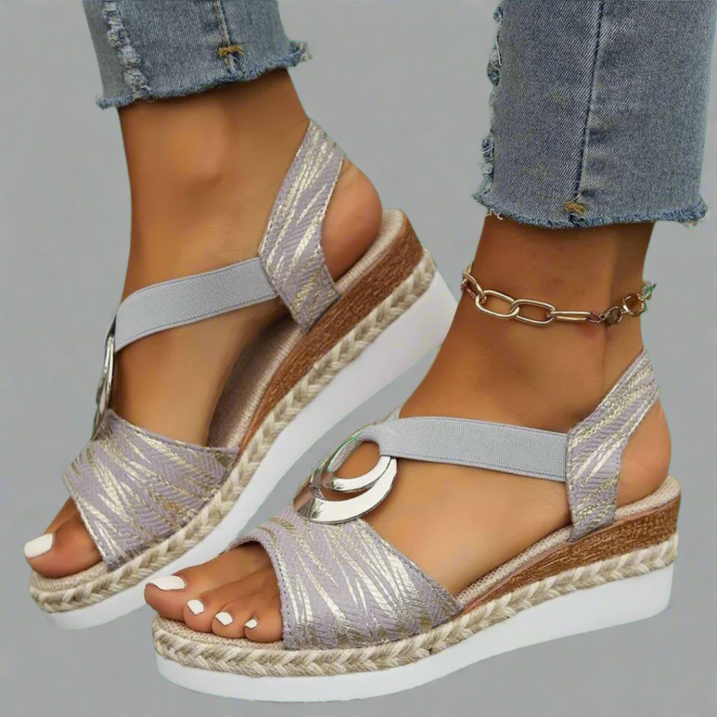 Dahlia | Stilige Wedge-Sandaler av Premium Materiale