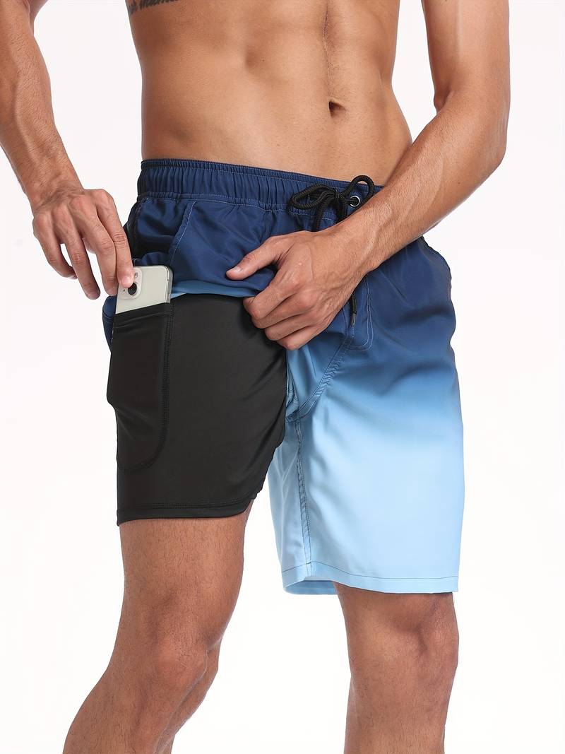 Lawrencius | Herre strandshorts med innershorts