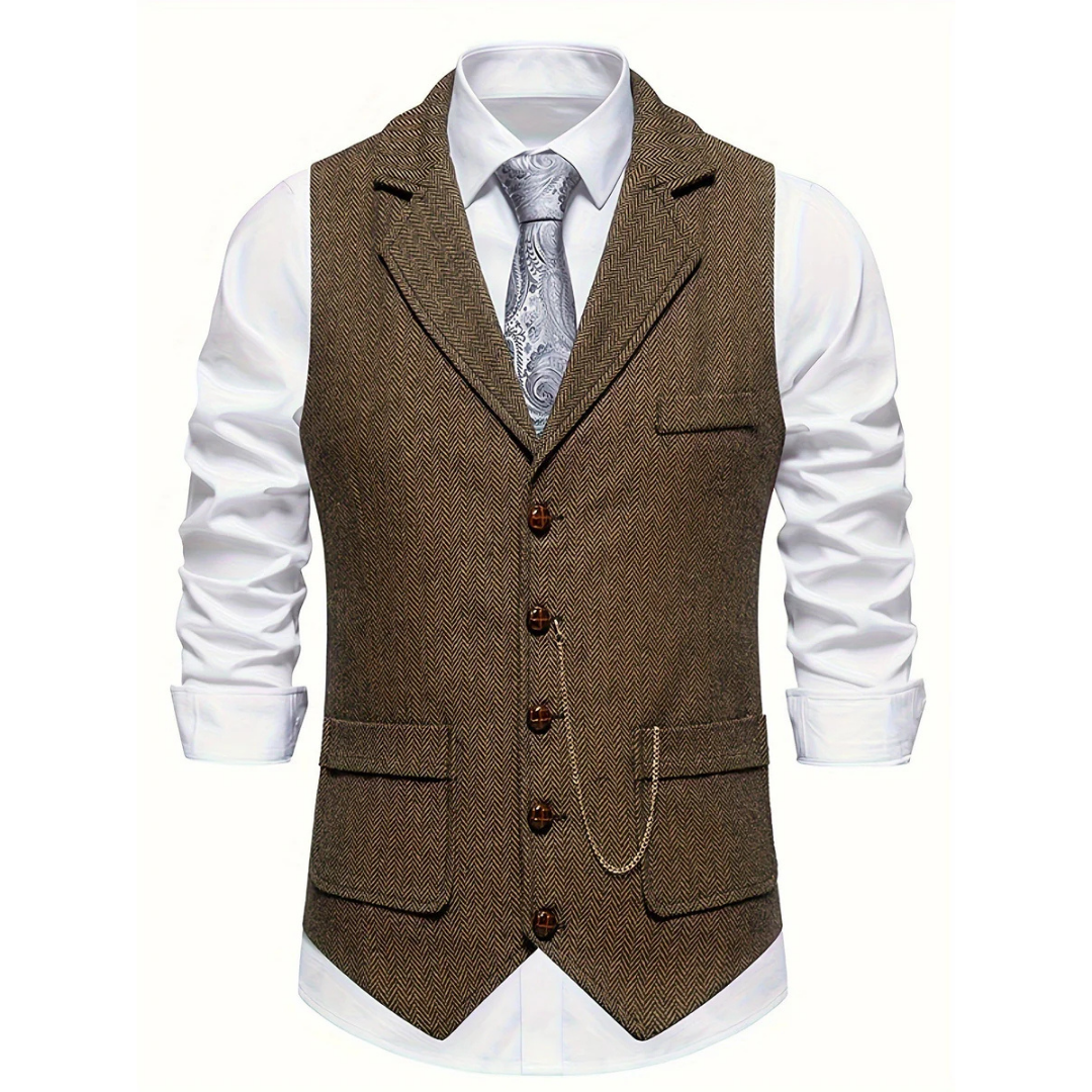 Herren Ermeløs Vest | V Utringning