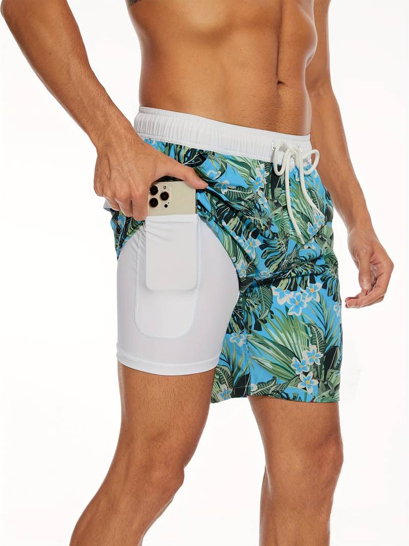 Lawrencius | Herre strandshorts med innershorts