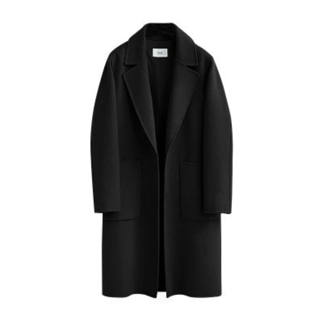 Damen Langarm Vinter Varme Trench Kåpe | Lange