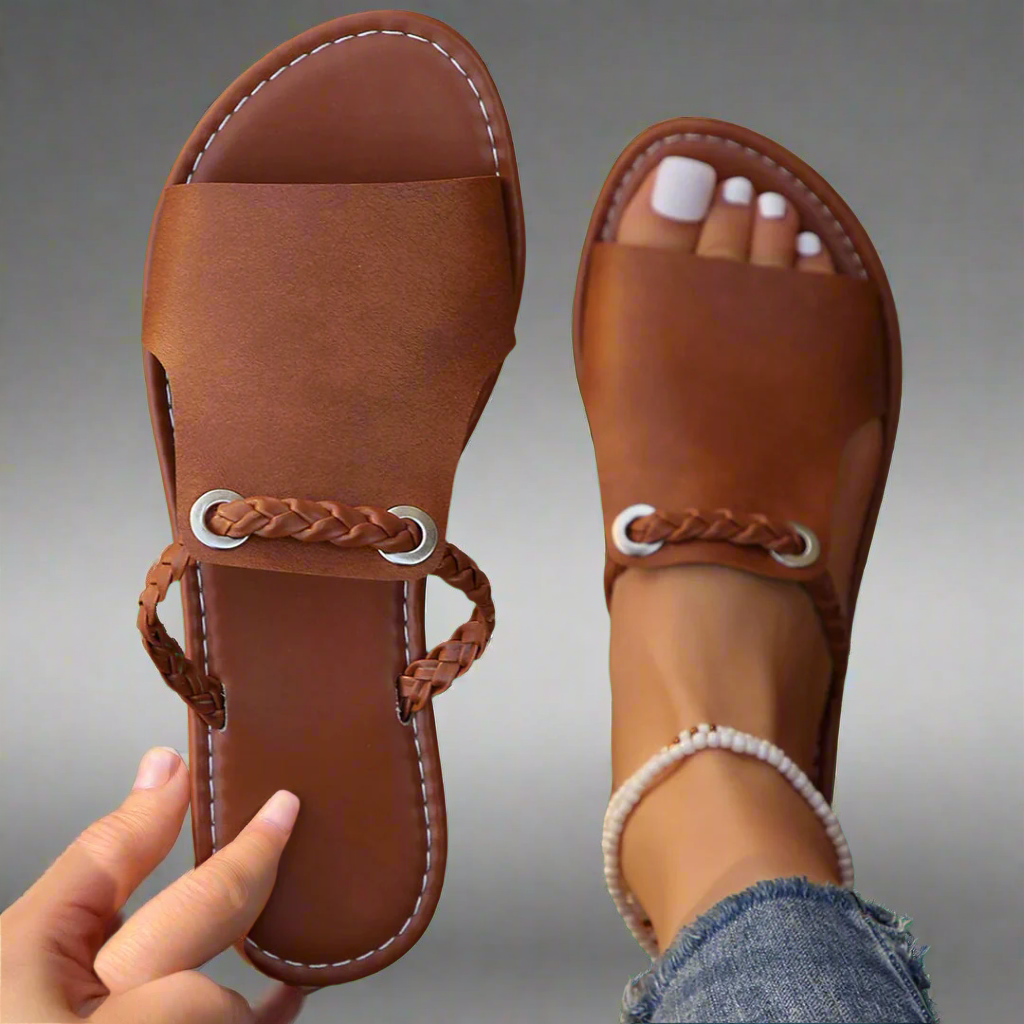 Katelina | Flate Sandaler av Premium Materiale