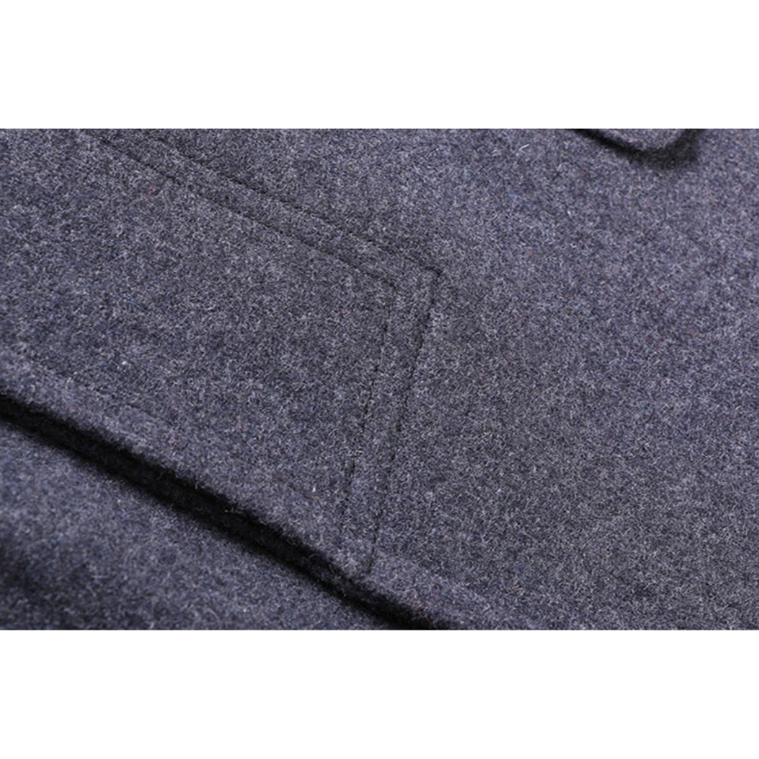 Herre Lang Vinter Trench Frakk | Langarm
