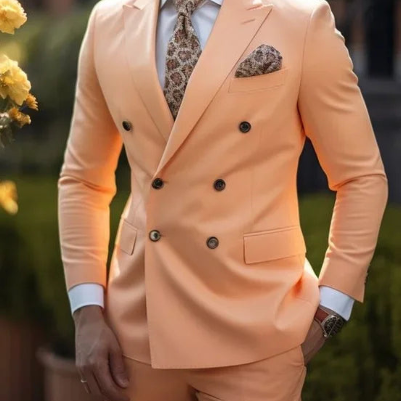 Herren To-rekke Formell Bryllupsgjest Dress Sett | To-delt Sett