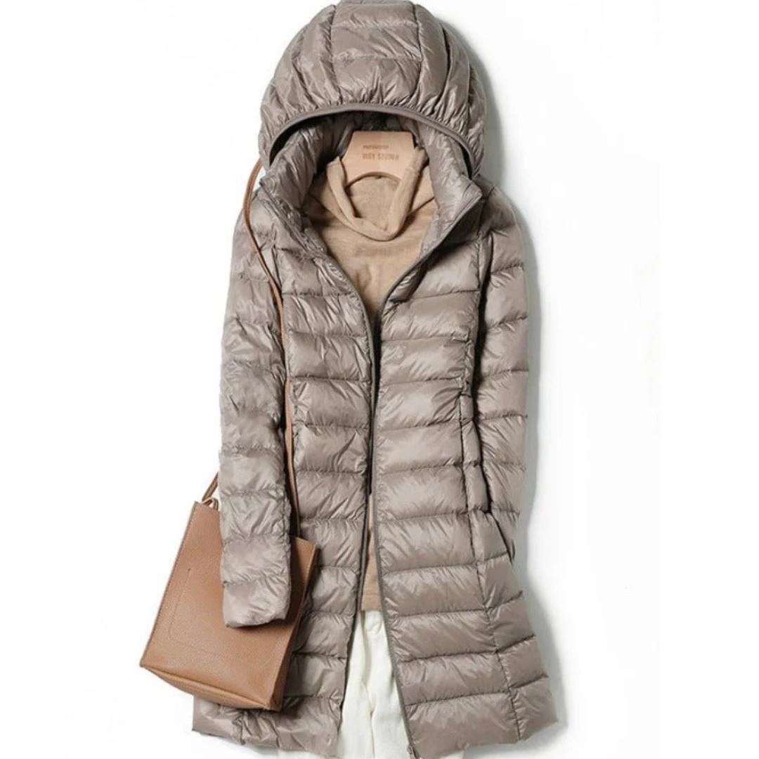 Dame Lang Vinter Puffer Jakke | Hette