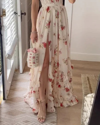 Saraha | Dame Elegant Kjole | Maxi