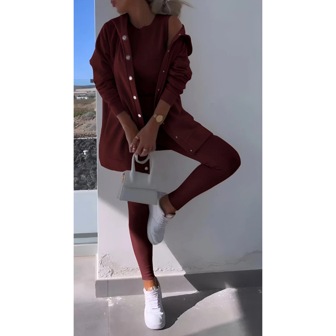 Damen Tre-delt Lounge Set | Komfortabel