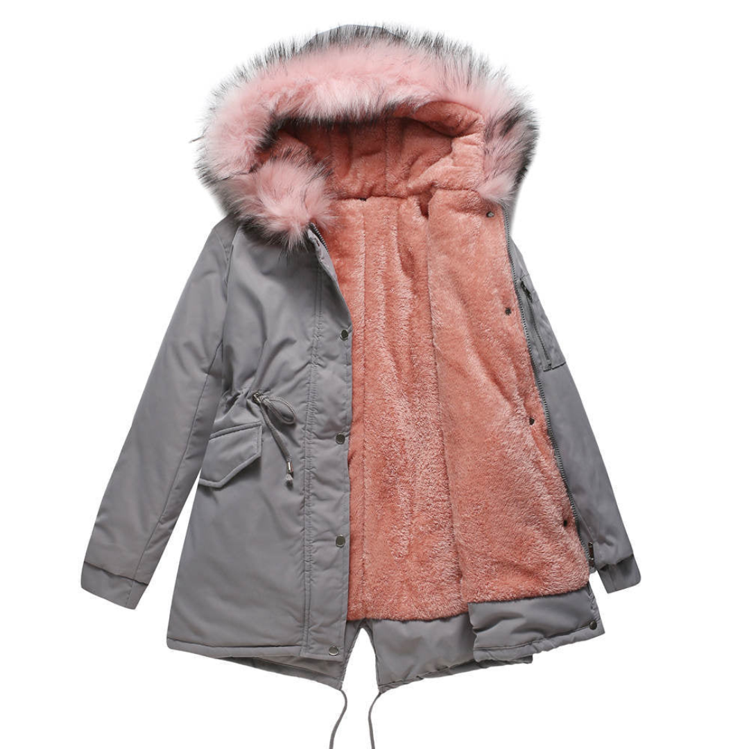 Dame Kapuze Vinter Parka Jakke | Varme