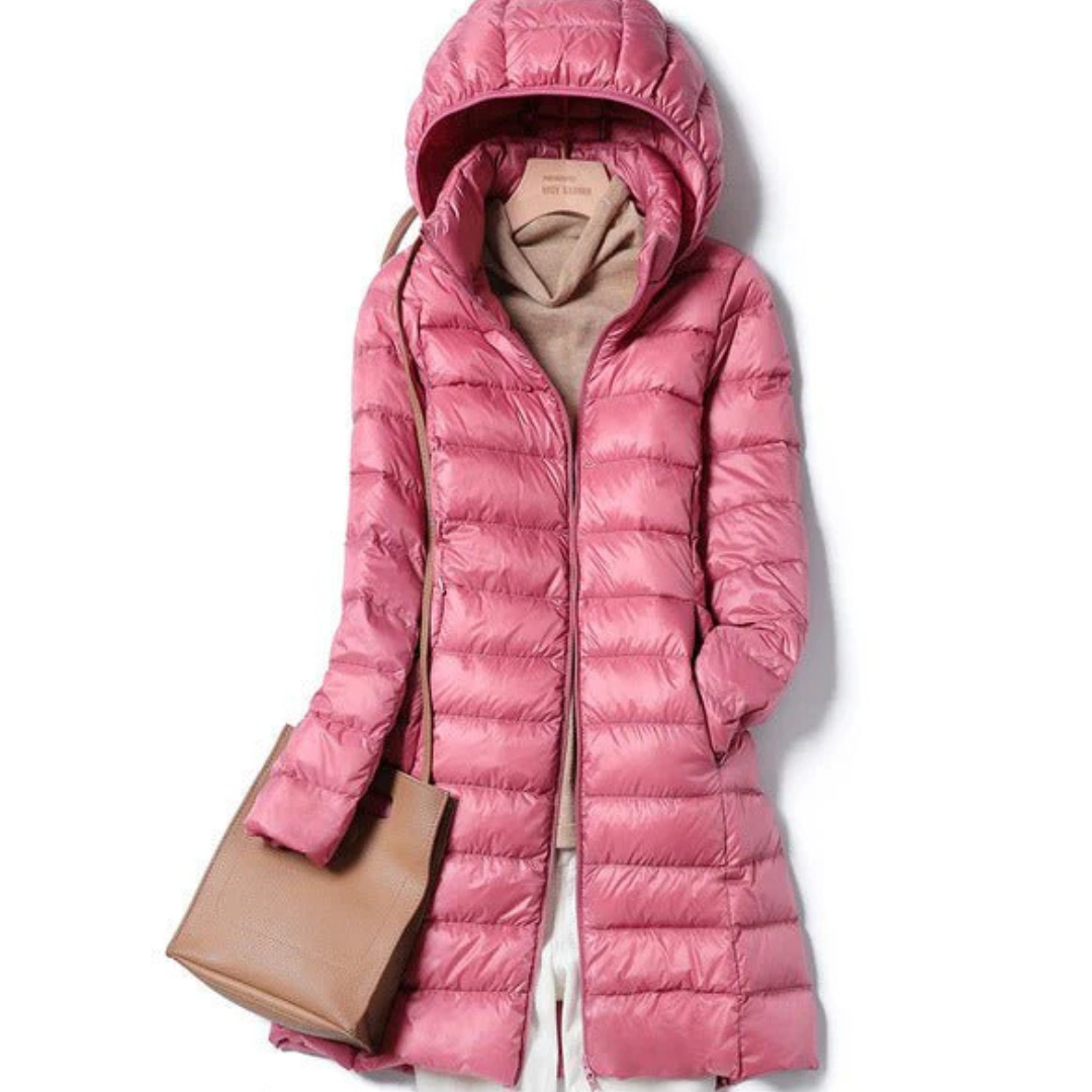 Dame Lang Vinter Puffer Jakke | Hette