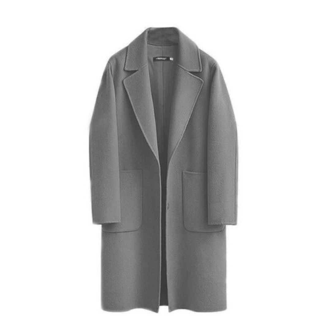 Damen Langarm Vinter Varme Trench Kåpe | Lange