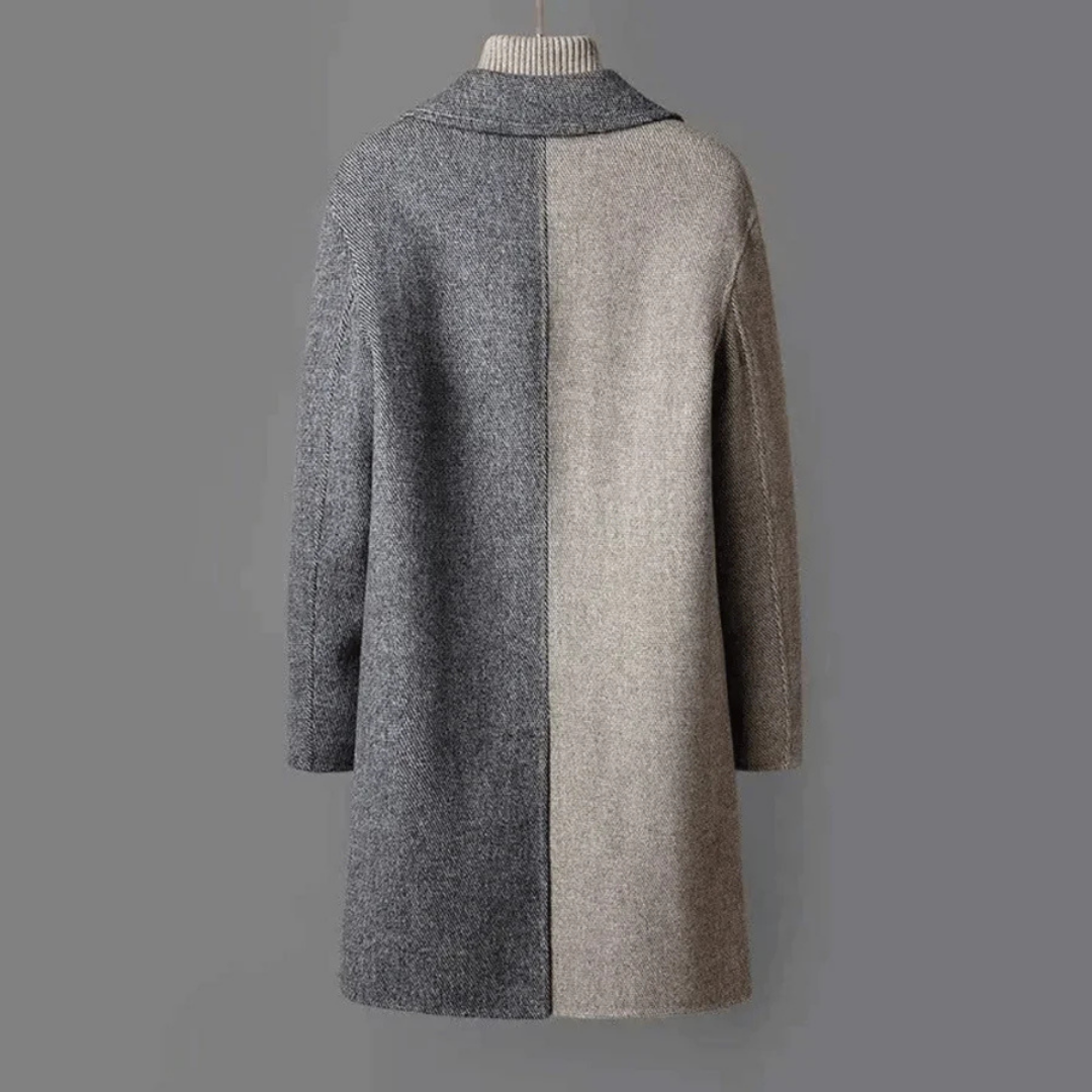 Damen Lange Strikk Trench Mantel | Vinter